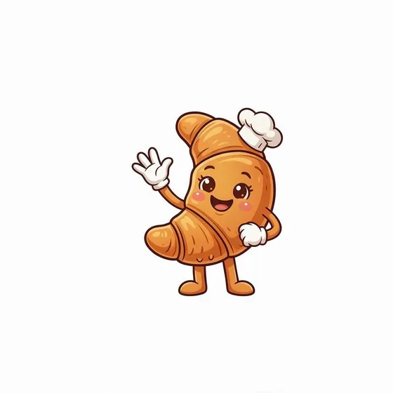 Flaky, the original bakery mascot